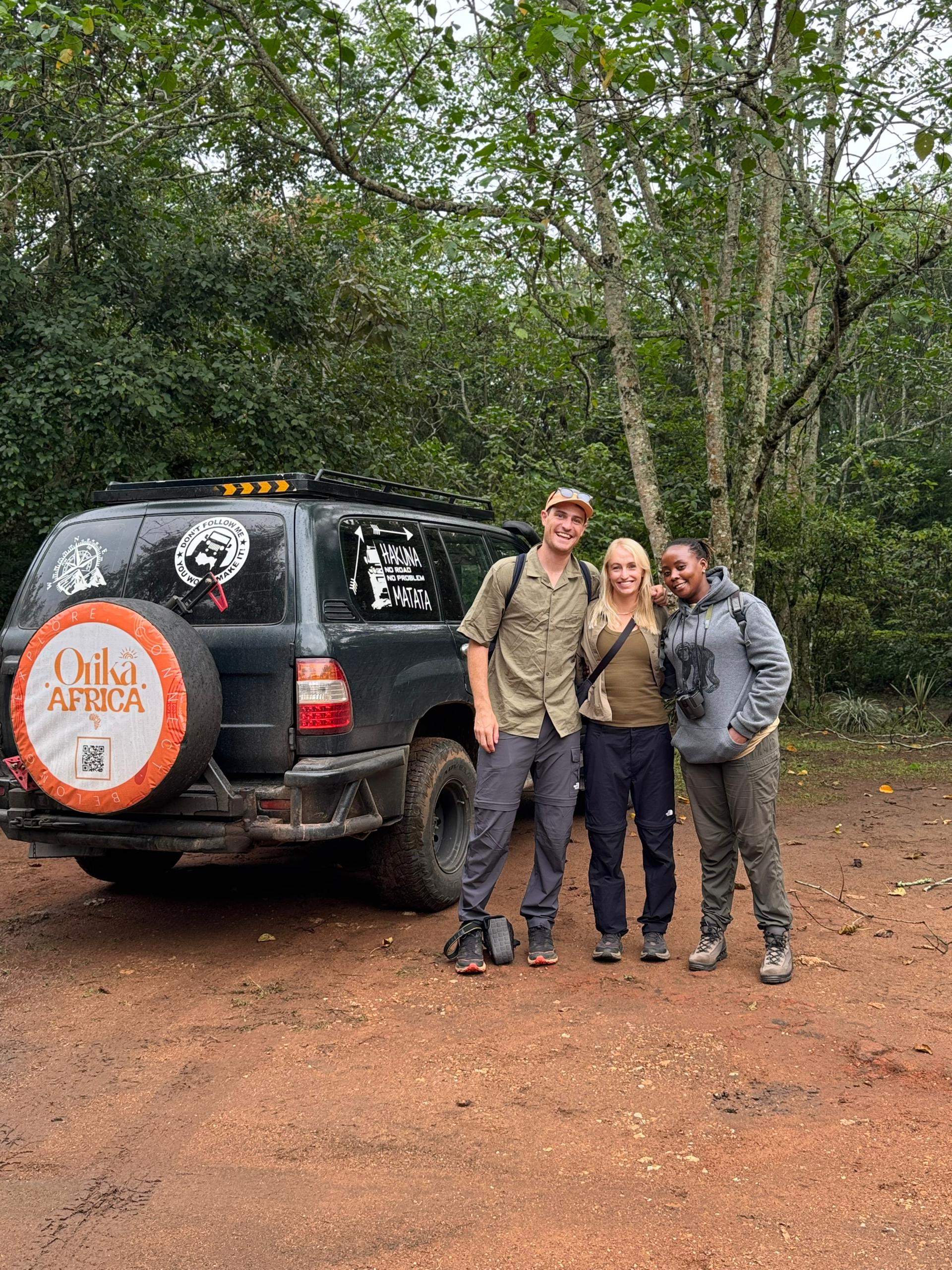 Orika Africa client with Guide